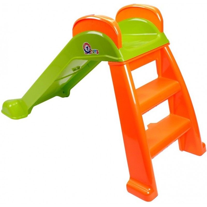 TechnoK toys, Детска пластмасова пързалка, зелено и оранжево