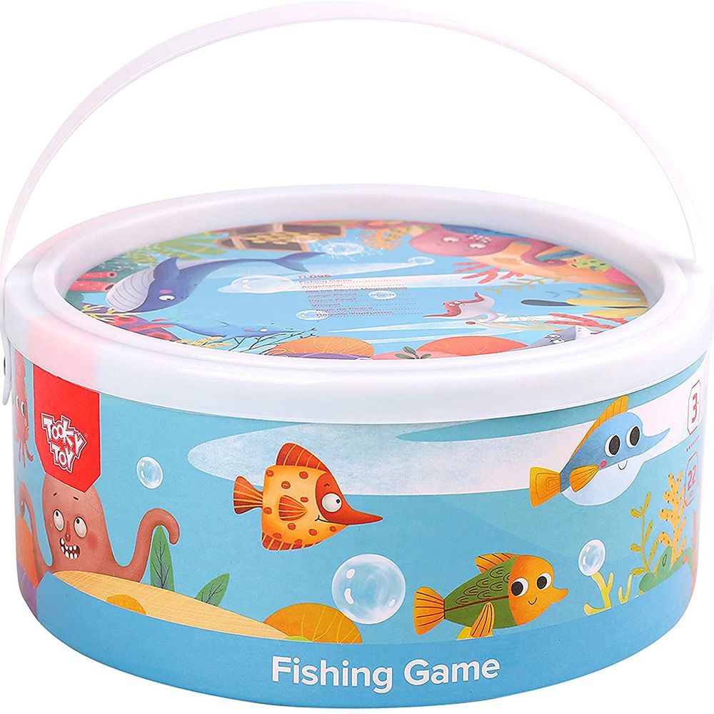 На лов за рибки - дървен риболов в кръгла кутия