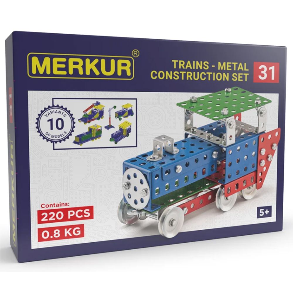 Merkur, Метален конструктор, Локомотиви, 10 в 1, 220 части