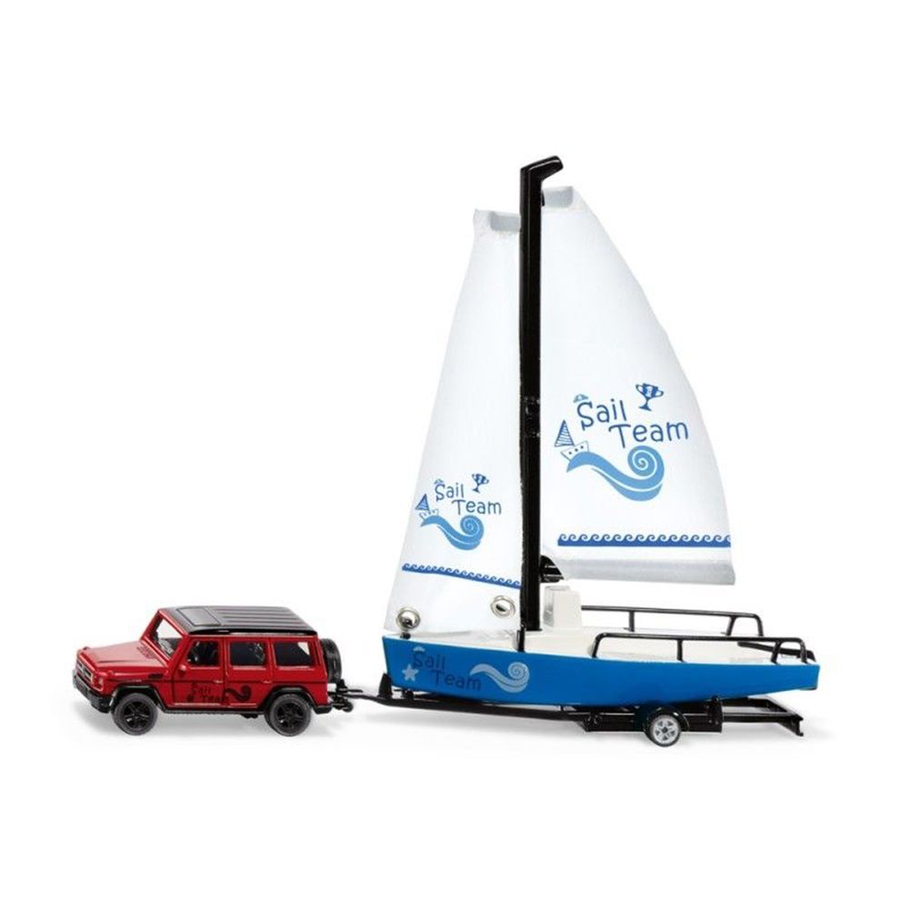 Siku, Мерцедес AMG G65 с ремарке с ветроходна лодка