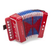 Детски акордеон, червен