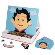 Магнитна образователна игра, Забавни момчешки лица