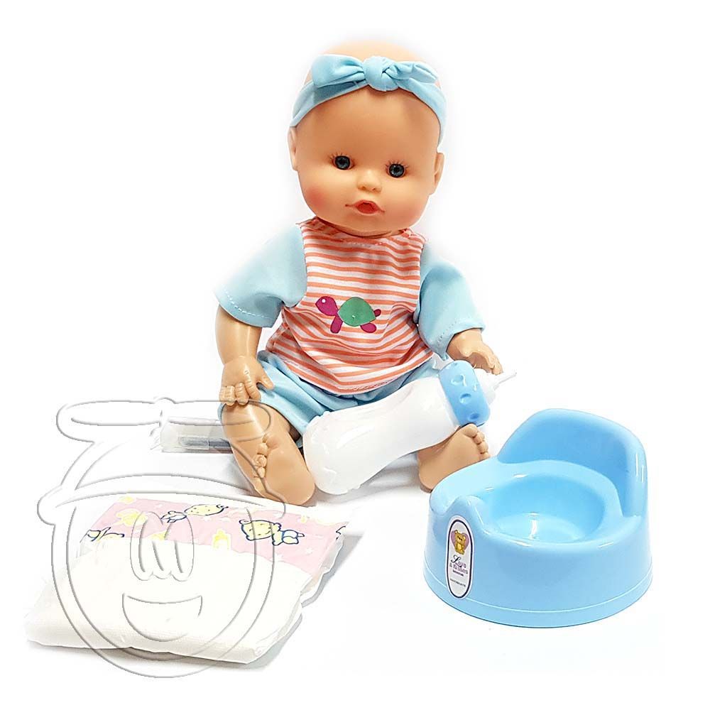 Happytoys, Моето пишкащо бебе Биби, на български език синя