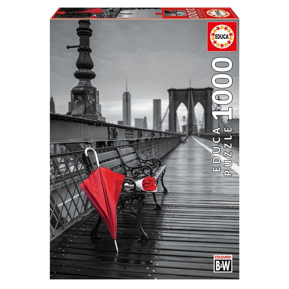 Educa, Червен чадър, Мостът Бруклин, пъзел 1000 части