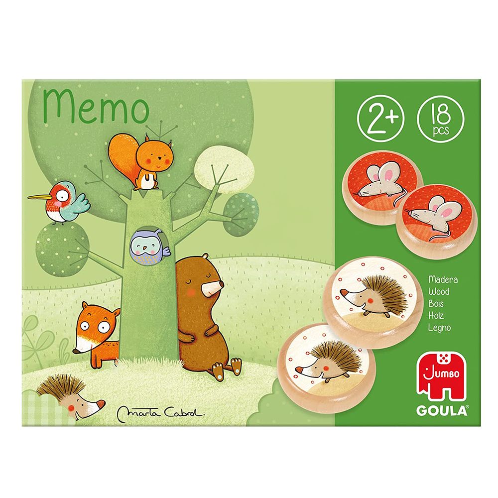 Дървена мемо игра, Животните в гората