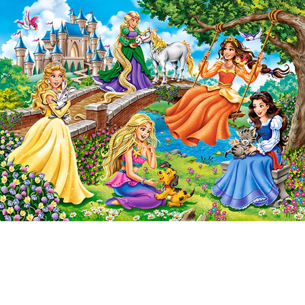 Принцеси в градина, пъзел 70 чаcти