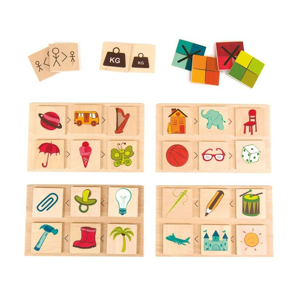 Andreu toys, Образователна игра, Размери и цветове
