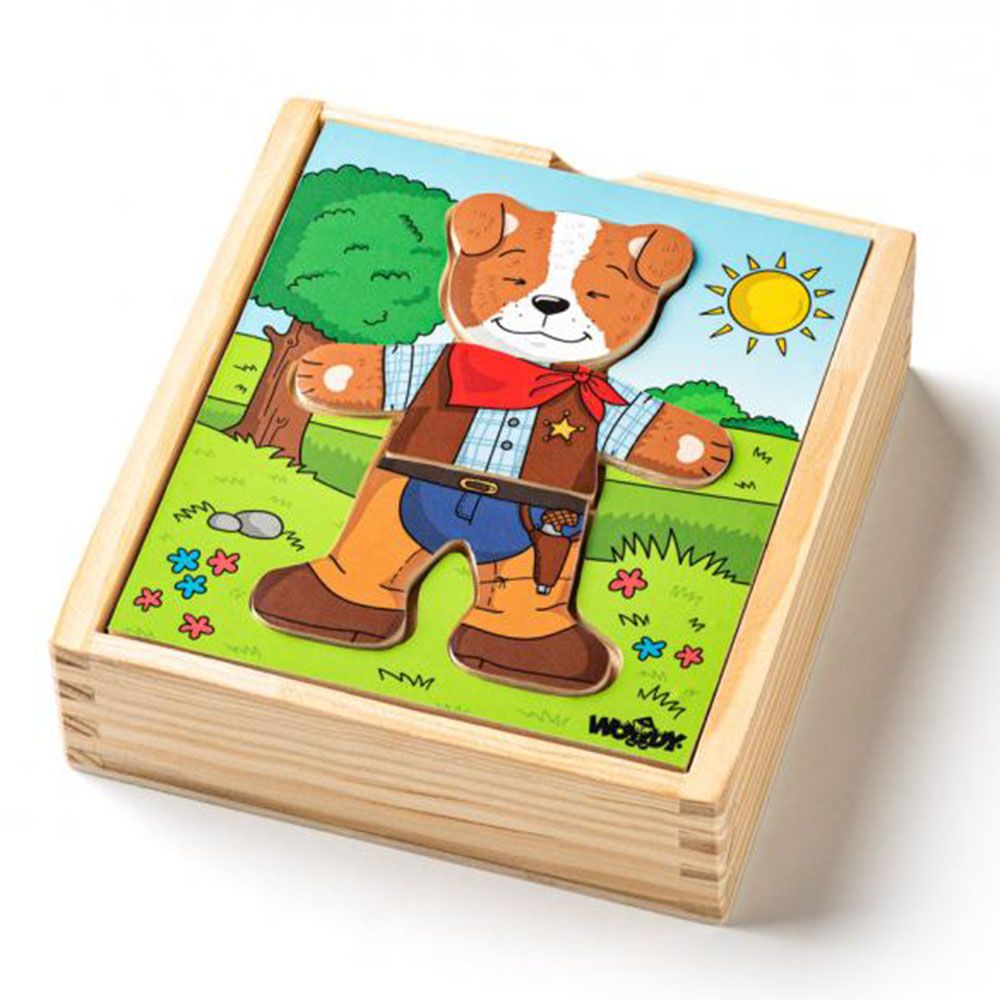 Woodyland, Кучето Джаф, комплект от шест дървени пъзела