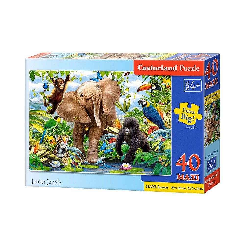 MAXI, Малките в джунглата, пъзел 40 части, Castorland