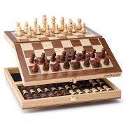 Дървен луксозен магнитен шах