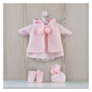 Дрехи за кукла, Розово палтенце и шапка за кукла Коке