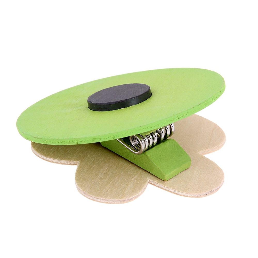 Дървен магнит с клипс, Цвете