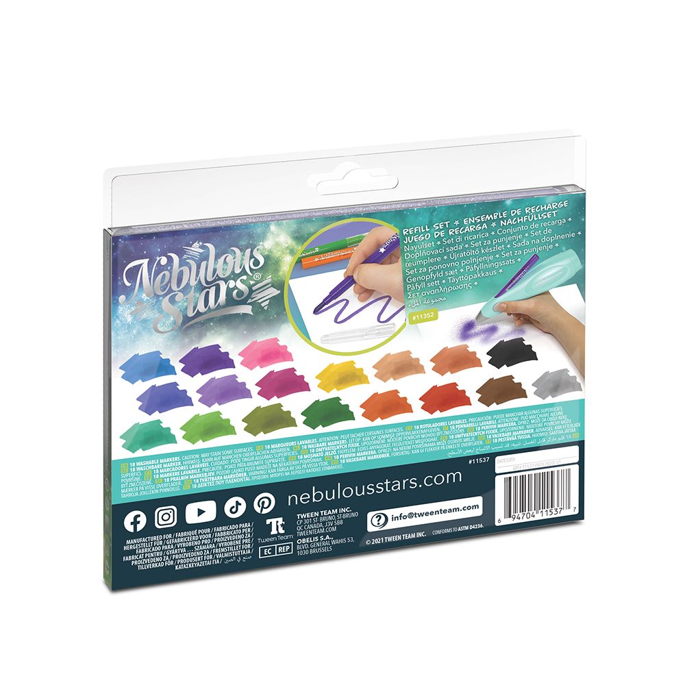 Измиващи се маркери, 18 бр.