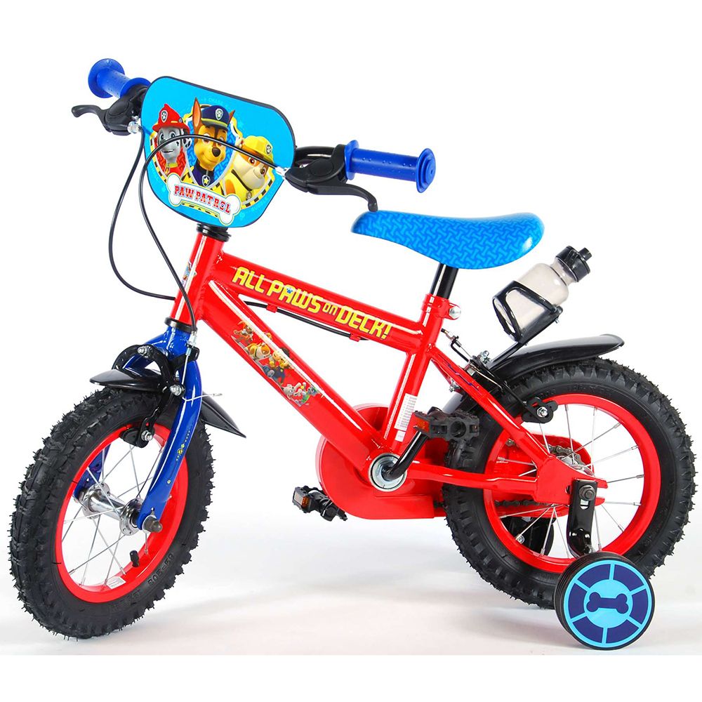 Детски велосипед с помощни колела Пес Патрул, 12 инча