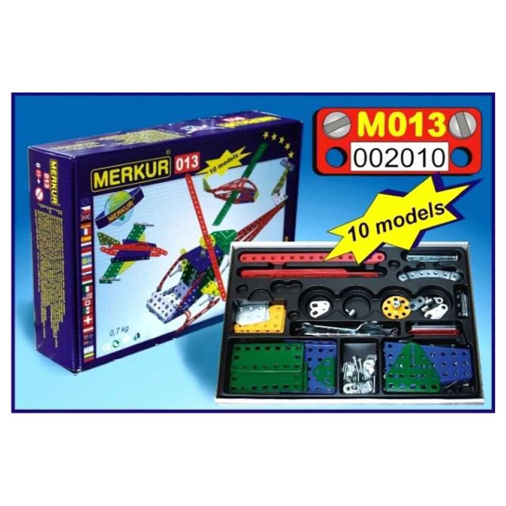 Метален конструктор, Хеликоптер, 10 в 1, 222 части