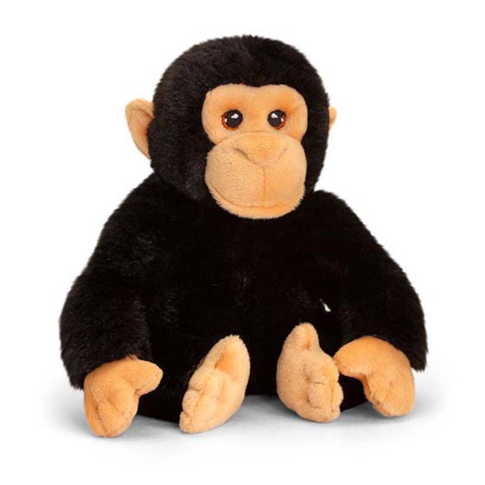 Keel Toys, Шимпанзе, екологична плюшена играчка от серията Keeleco, 18 см