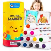 Миещи се маркери за най-малките, 12 цвята