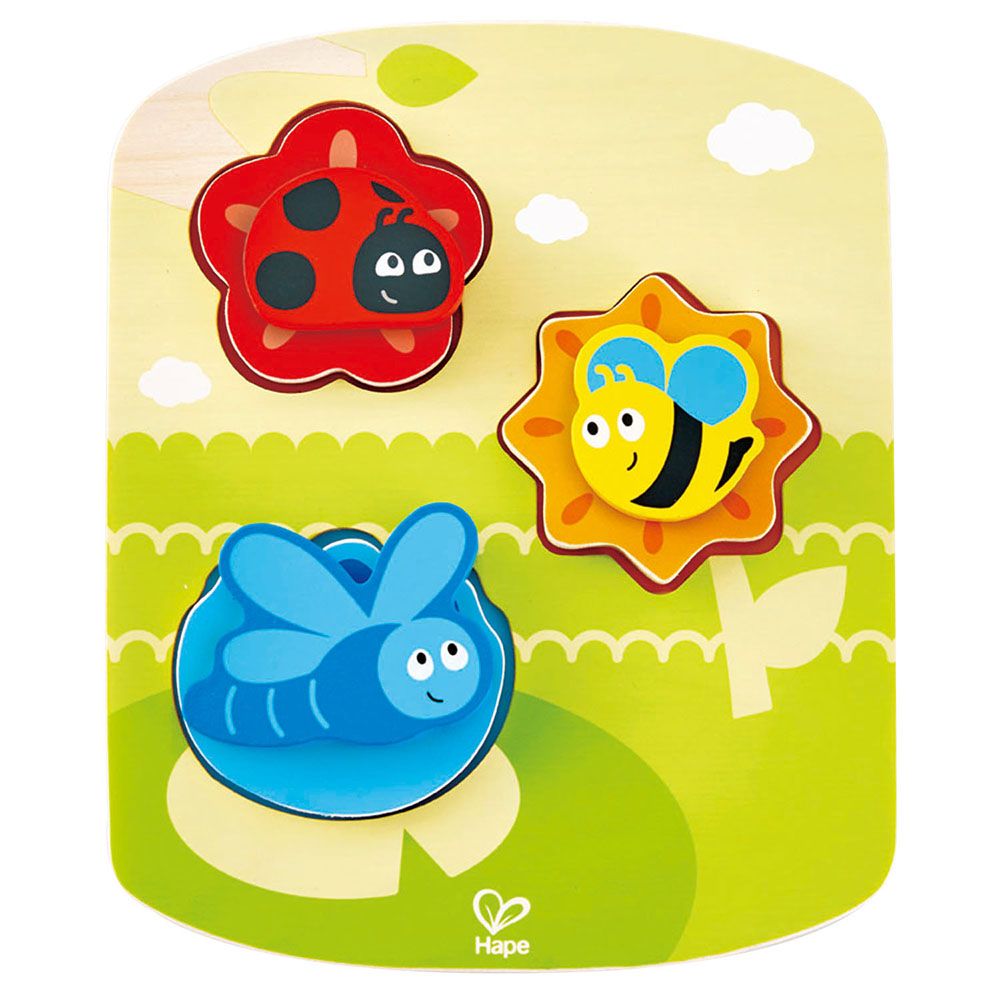 Hape, Пъзел с въртящи се елементи, Насекоми