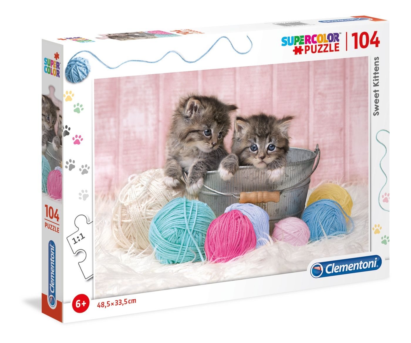 Clementoni, Сладки котета, пъзел 104 части