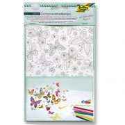 Комплект за изработка на 4 броя картички, Пеперуди