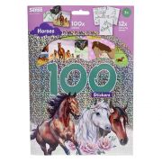 Книжка със 100 холограмни стикера, Коне