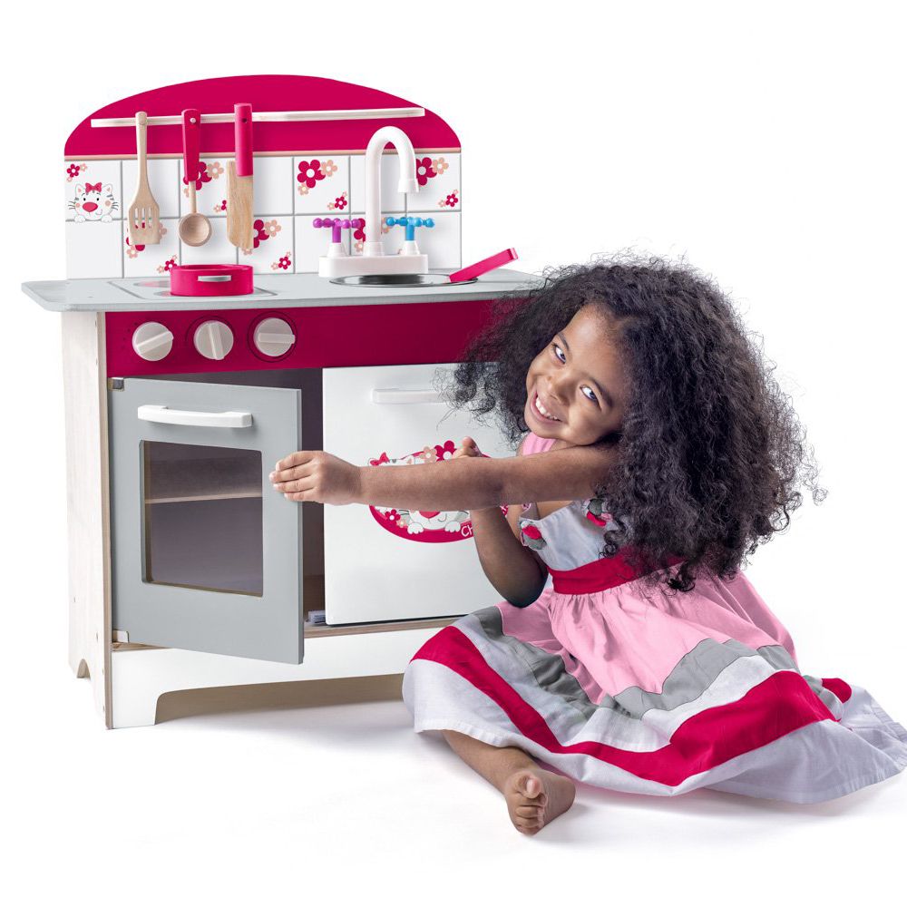 Дървена детска кухня, Котета