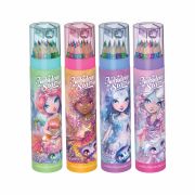 Цветни моливи с острилка и моливник