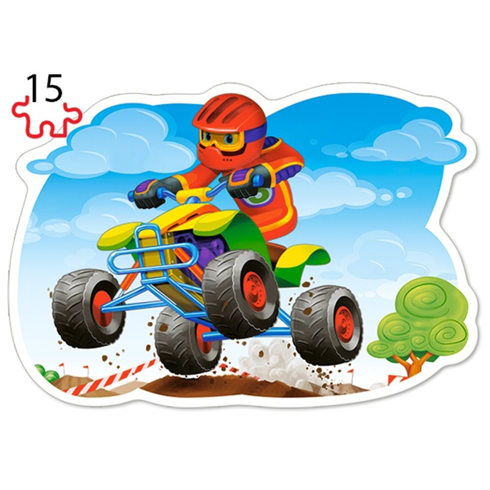 Бързи коли, пъзел с 8, 12, 15 и 20 чаcти