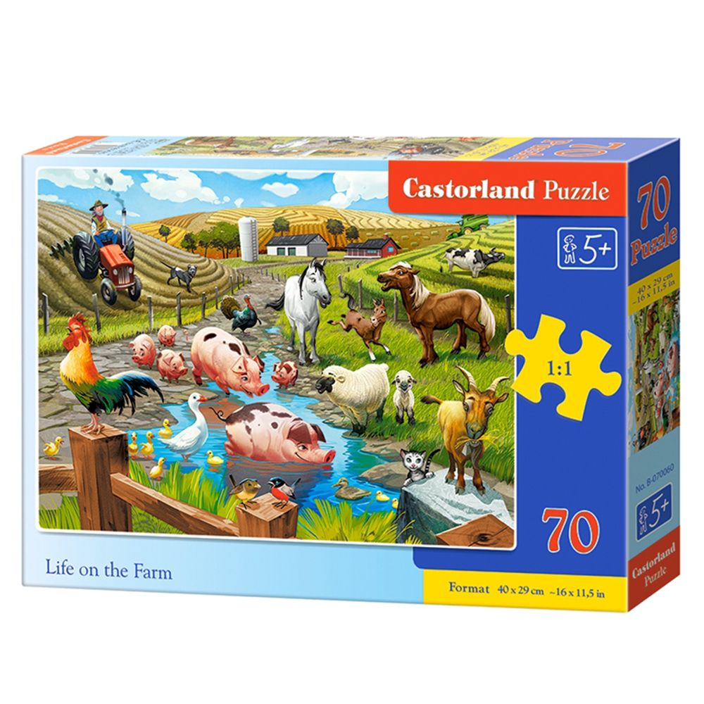 Castorland, Животът във фермата, пъзел 70 чаcти