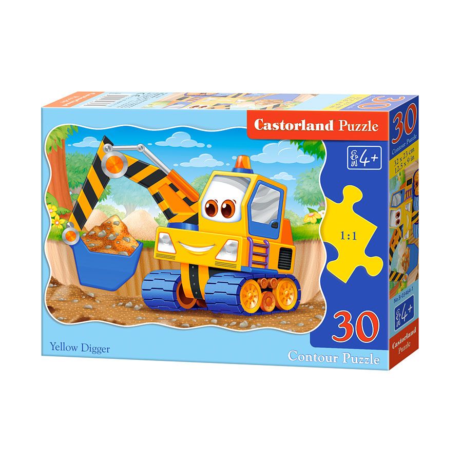Castorland, Жълто багерче, пъзел 30 части