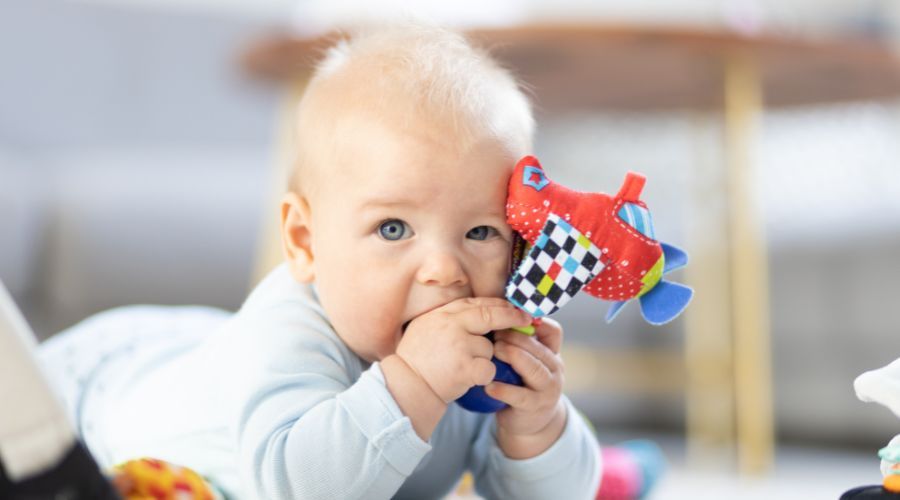 Пет подходящи играчки за бебе на 6 месеца