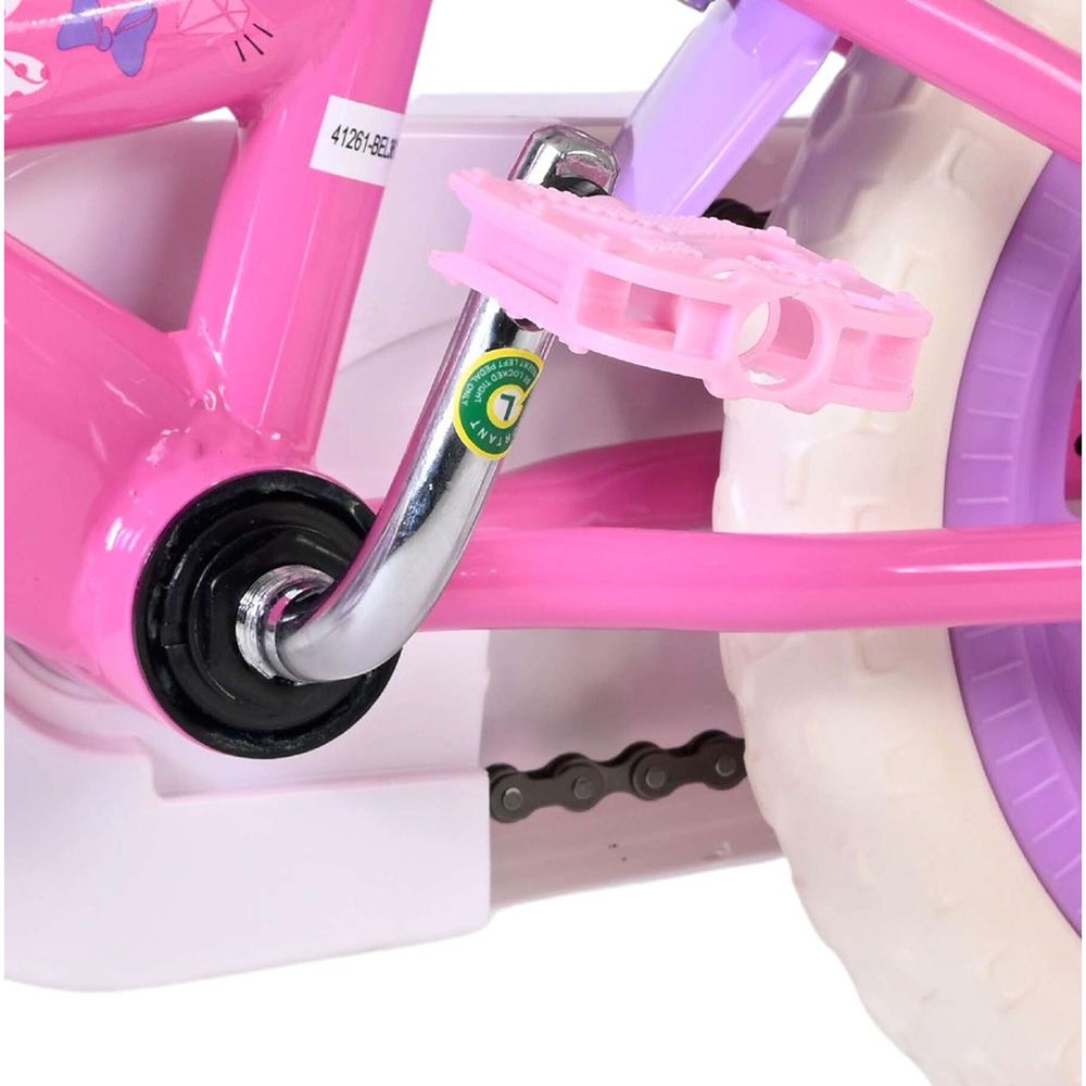 Детски велосипед с помощни колела, Disney Minnie, 12 инча