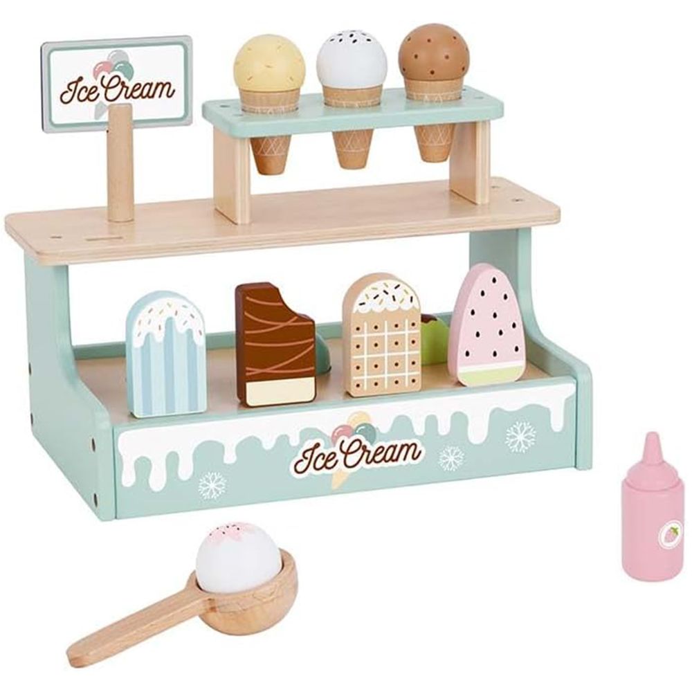 Дървен детски магазин за сладолед
