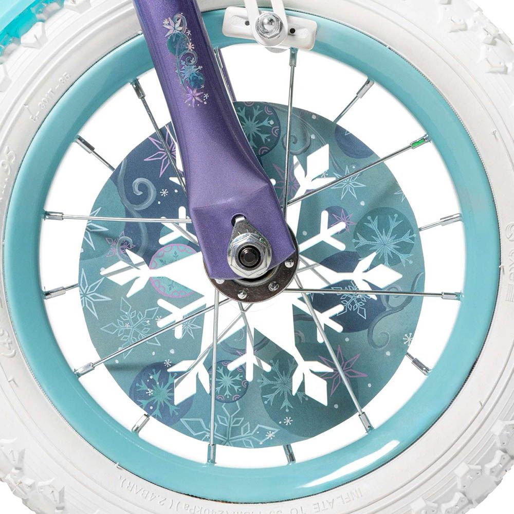 Детски велосипед с помощни колела Frozen, 12 инча