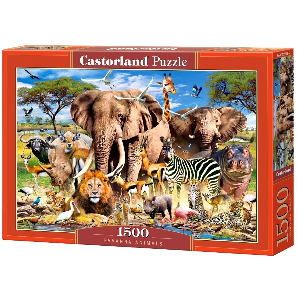 Castorland, Животните от Саваната, пъзел 1500 части