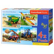 Земеделски машини, пъзел с 8, 12, 15 и 20 елемента