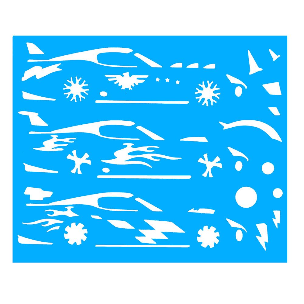 Книжка за рисуване със стикери и шаблони, Състезателни коли