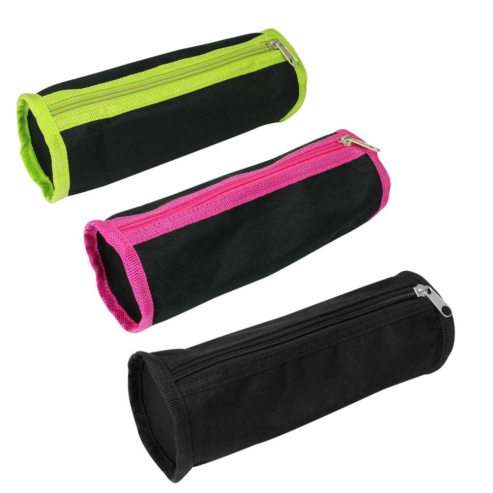 Несесер за моливи, черно и цикламено