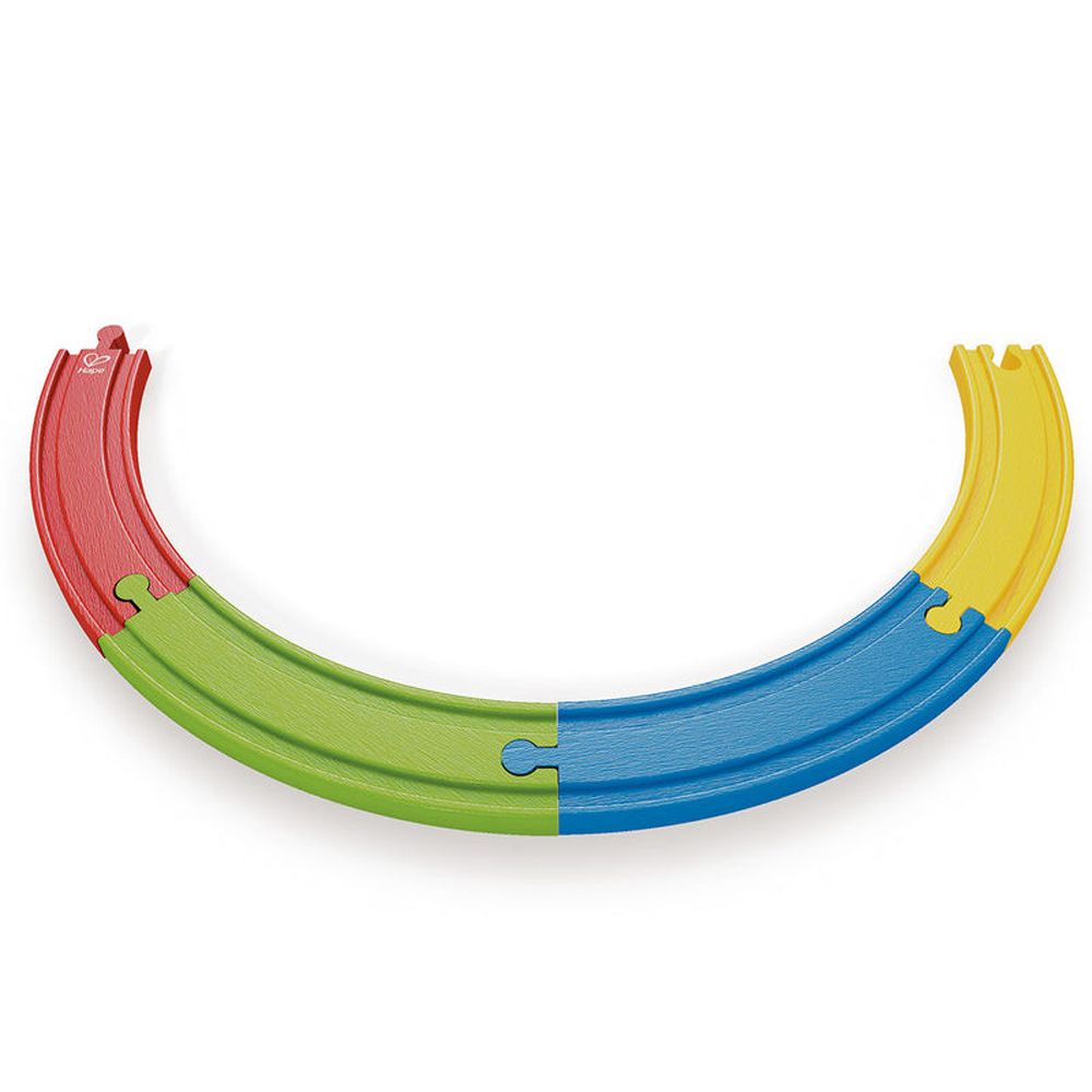 Hape, Комплект цветни обли релси