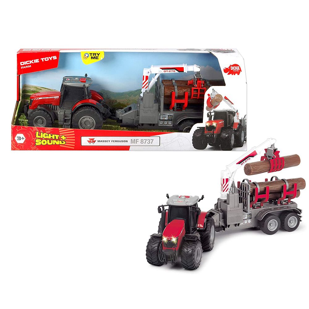 Dickie toys, Трактор за дърва, с ремарке