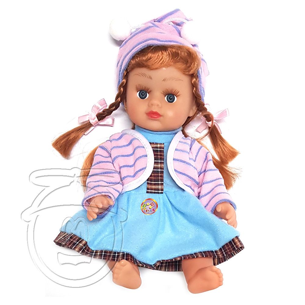 Говори и пее на български език, Моята любима музикална кукла с розово елече и розова шапка, Happytoys