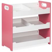 Детски стелаж с 5 отделения, Розова свежест