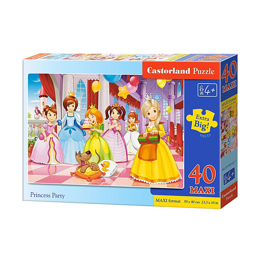 MAXI, Парти на принцесите, пъзел 40 части, Castorland