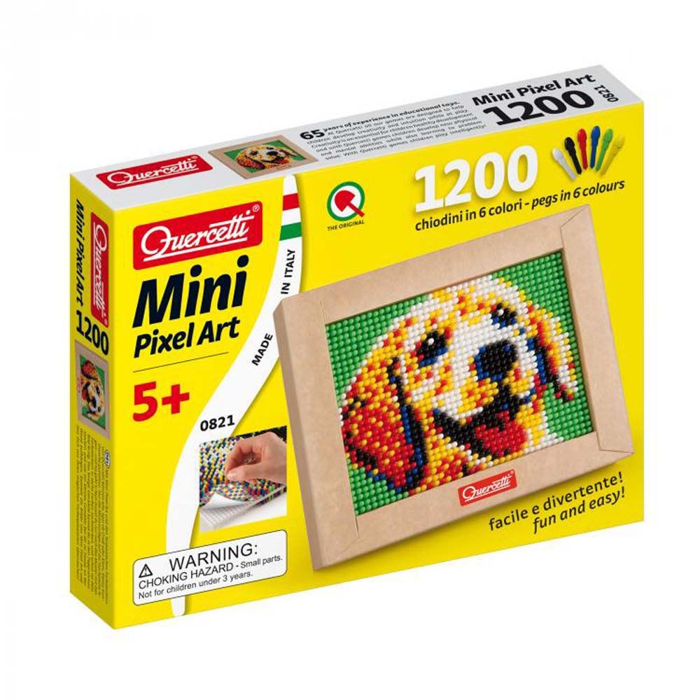 Quercetti, Мозайка, КУЧЕ MINI PIXEL ART, 200 части