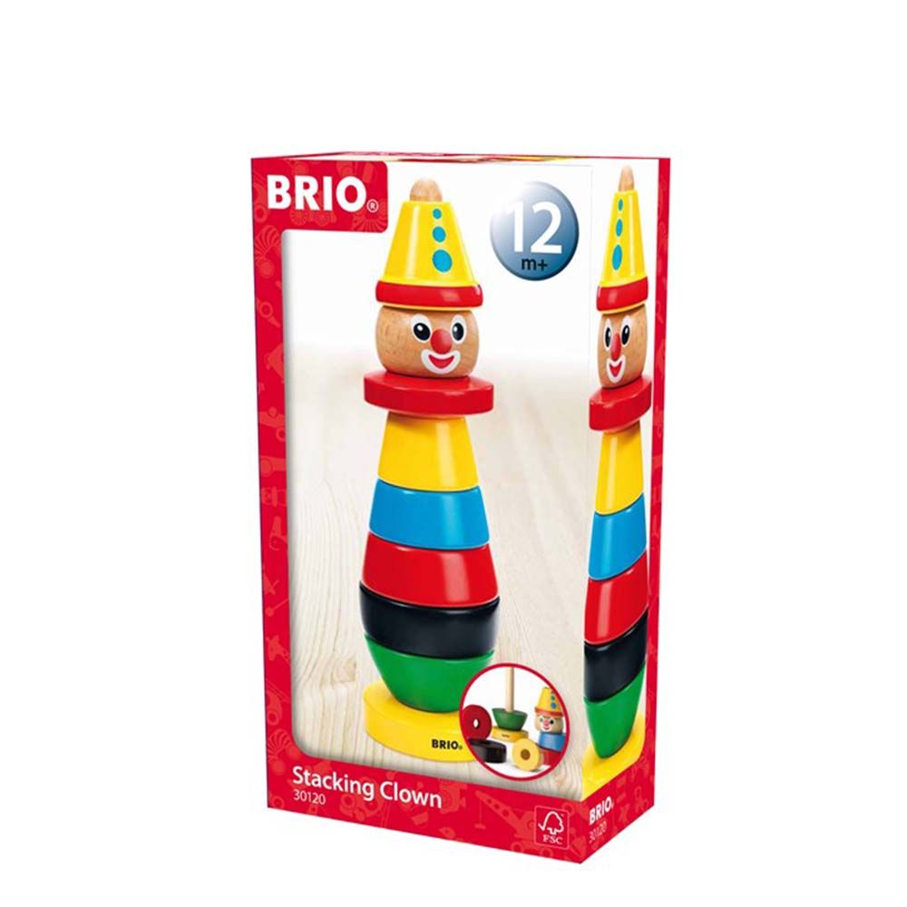 BRIO, Играчка за нанизване Клоун, 9 части