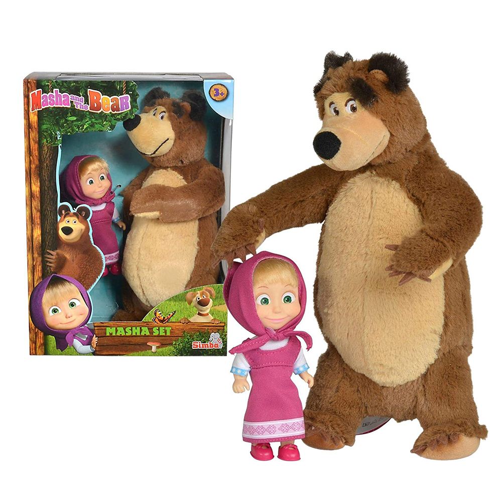 Simba, Плюшен Мечок и кукла Маша, Маша и Мечокът