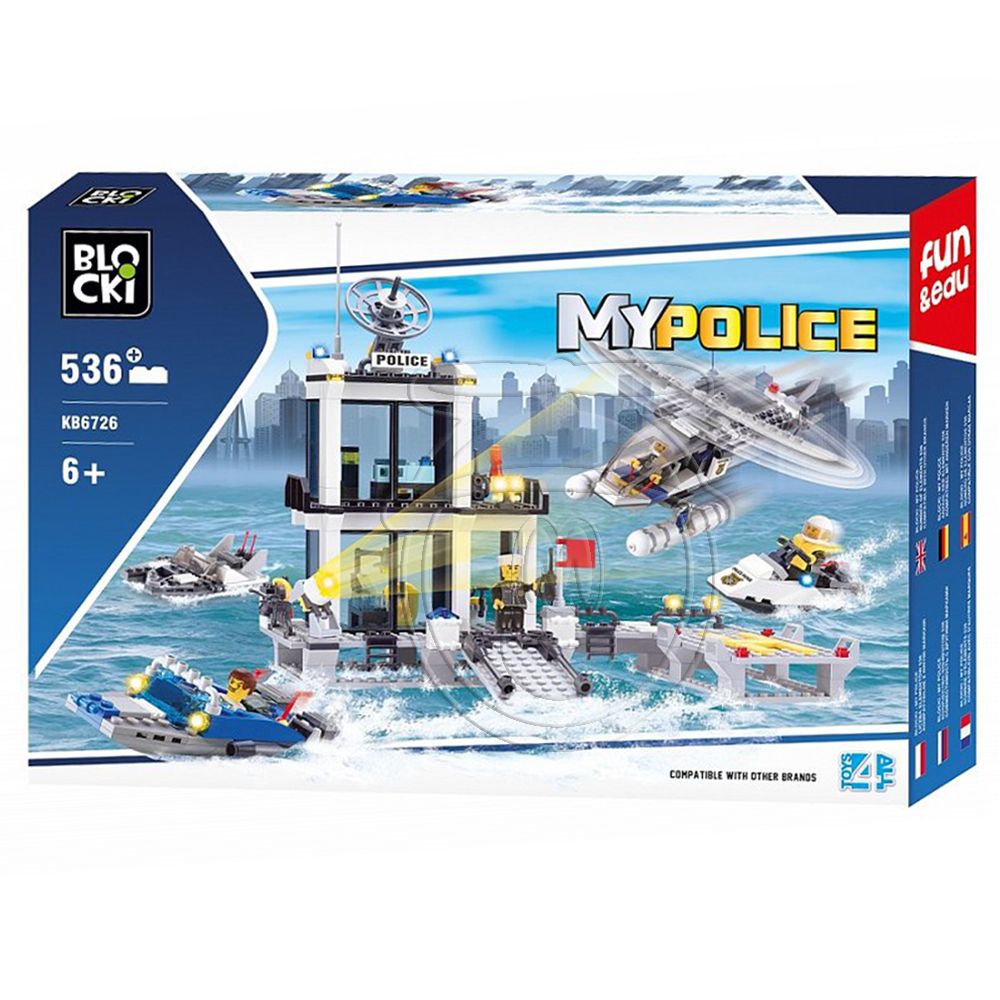 Blocki, Конструктор, Морска полиция, 536 ел.