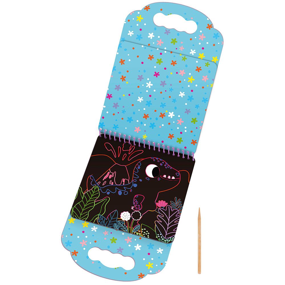 Скреч арт, Динозаври