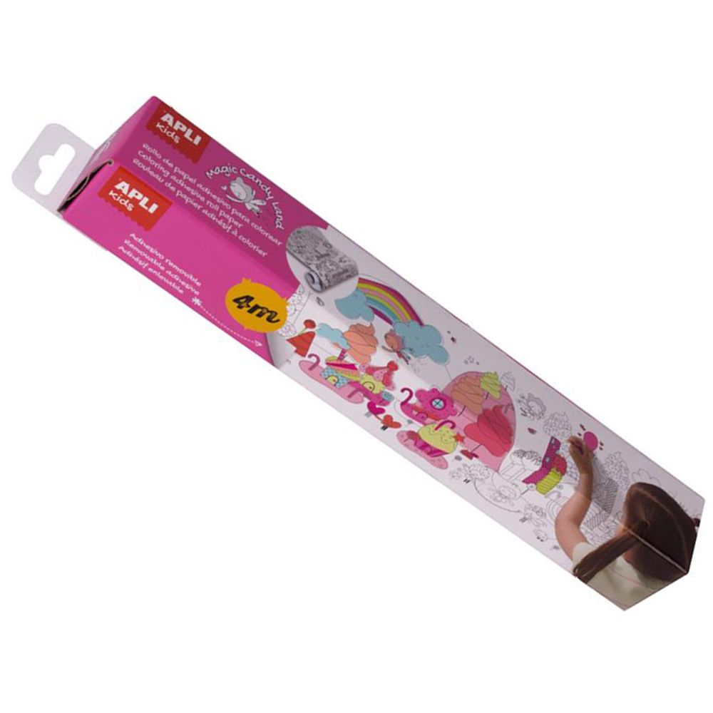Apli kids, Самозалепваща се ролка за оцветяване, Сладки изкушения, 4 м
