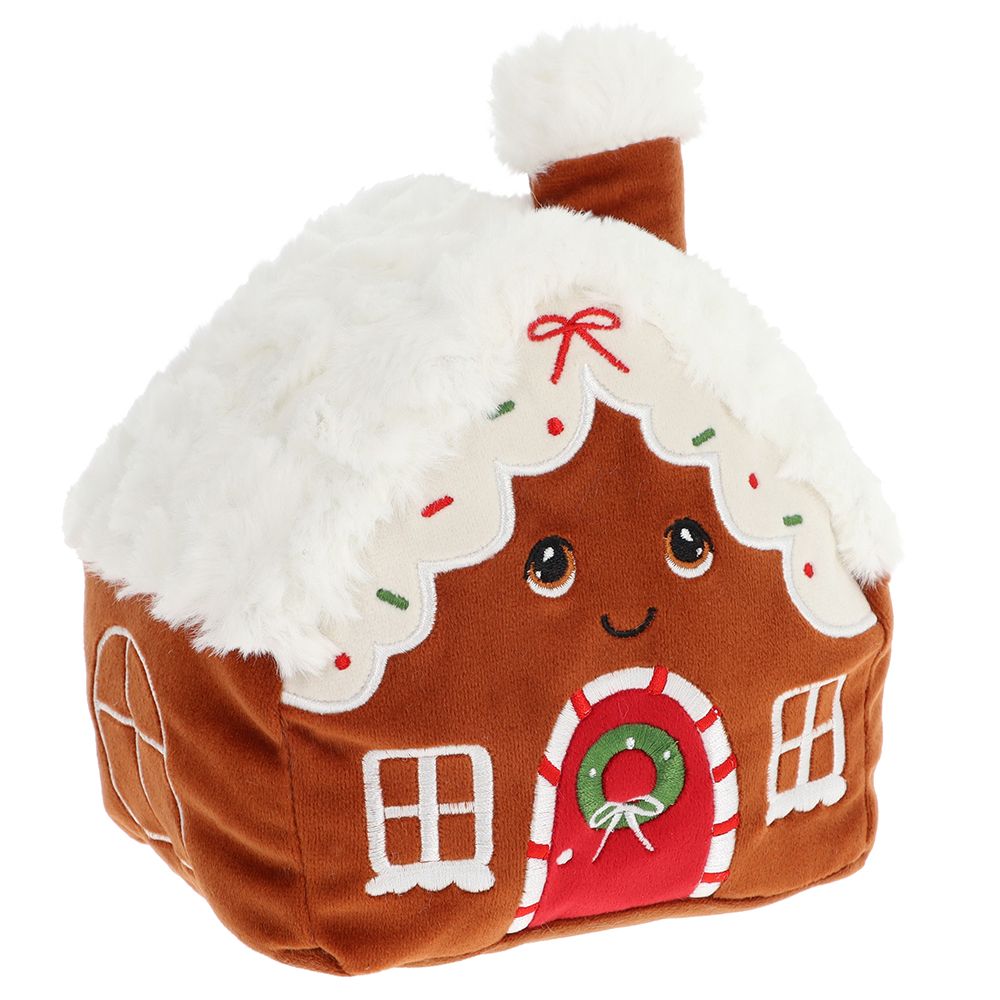 Keeleco Christmas, Плюшена джинджифилова къщичка, 15 см, Keel Toys